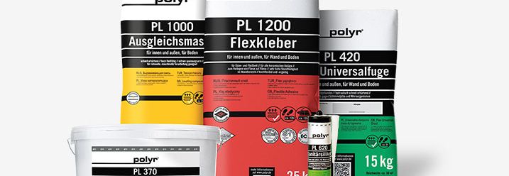 Sortiment polyr Fliesenchemie